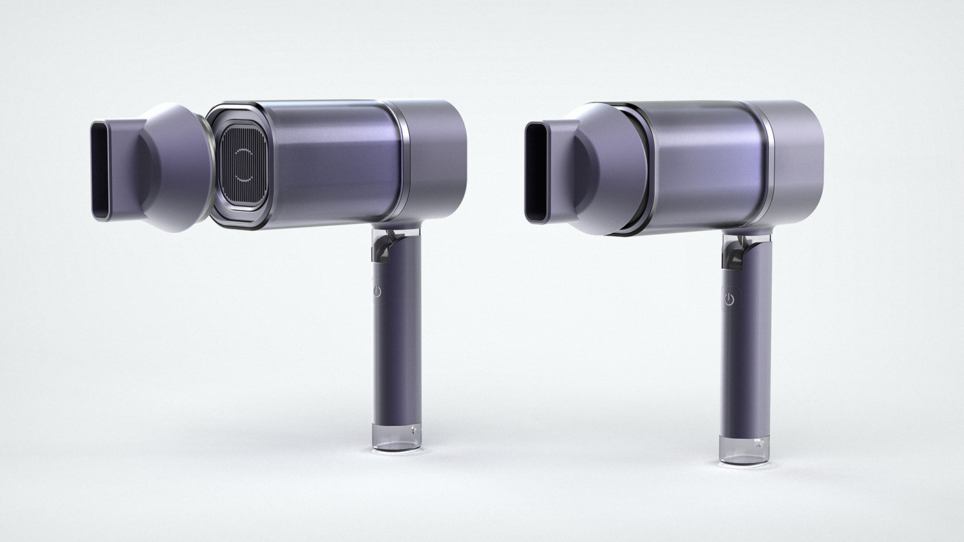 hair drier，small home appliances，concept，Dyson，Foldable，