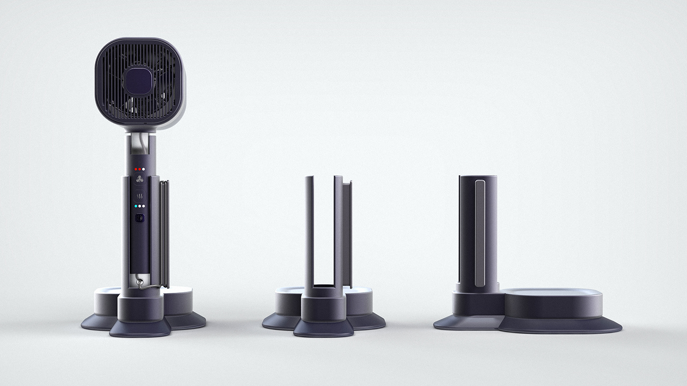 hair drier，small home appliances，concept，Dyson，Foldable，