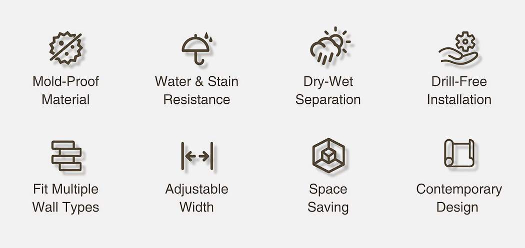 JoyFous，shower curtain，Scalable，