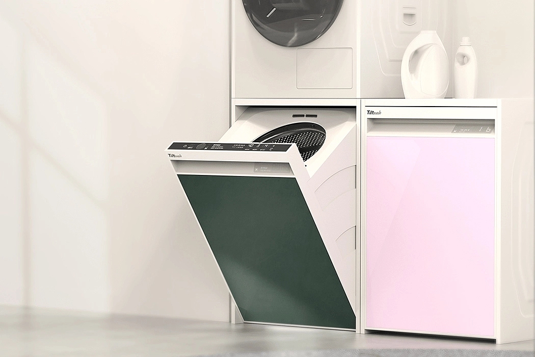 Automatic washing machine，tilt，household electrical appliances，
