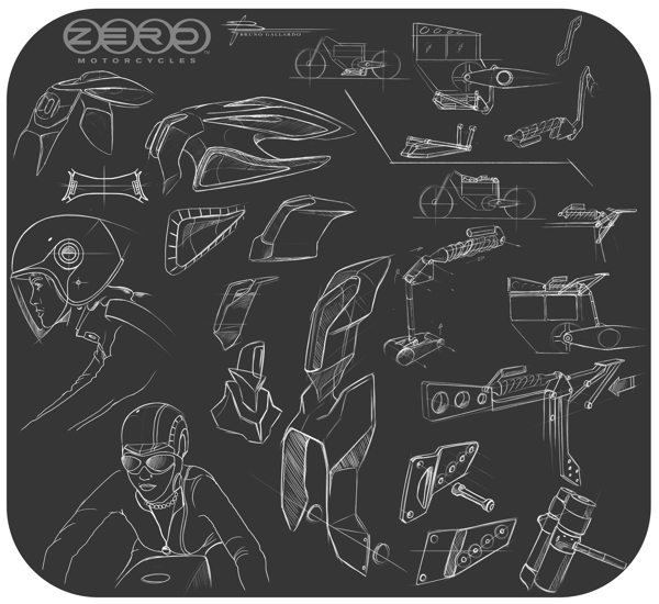 motorcycle，Design，Model，Hand drawn，