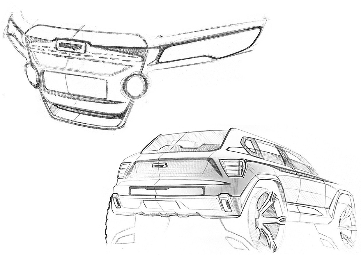 motorcycle，Design，Model，Hand drawn，