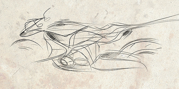 motorcycle，Design，Model，Hand drawn，