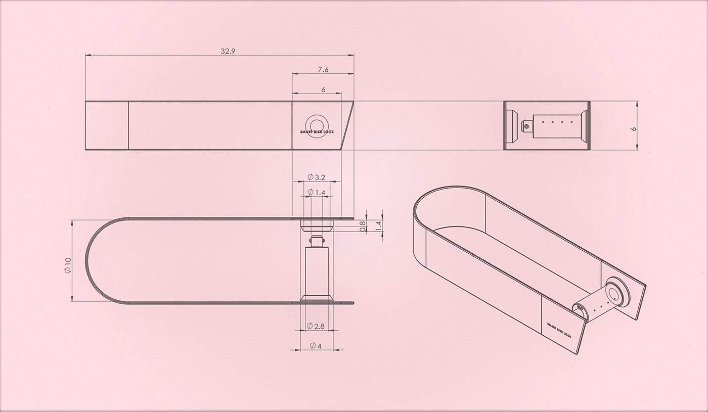 Car lock，Bicycle，black，convenient，security，