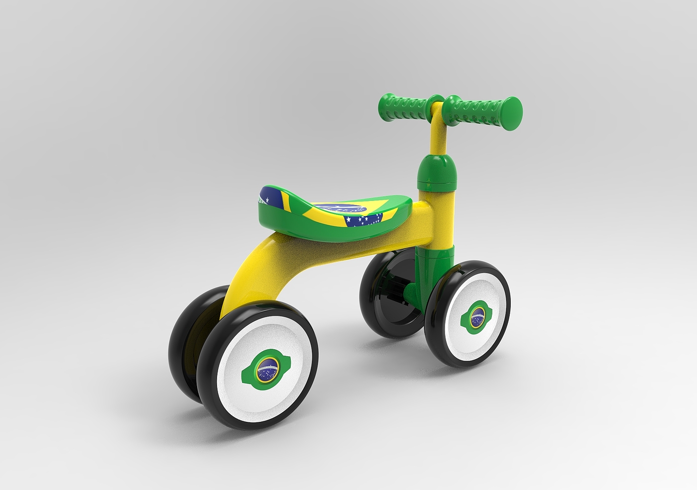 Simple and streamlined children's walking aid，