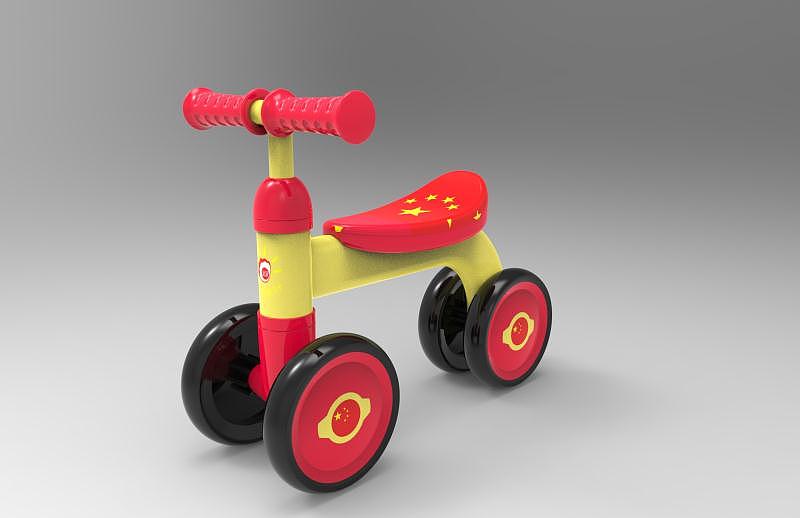 Simple and streamlined children's walking aid，