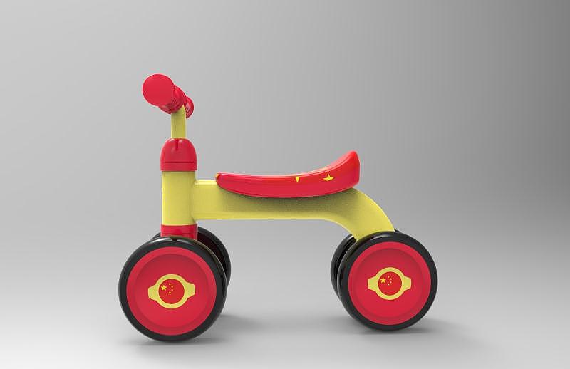 Simple and streamlined children's walking aid，