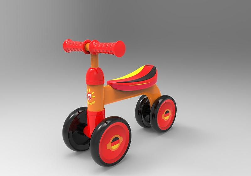 Simple and streamlined children's walking aid，