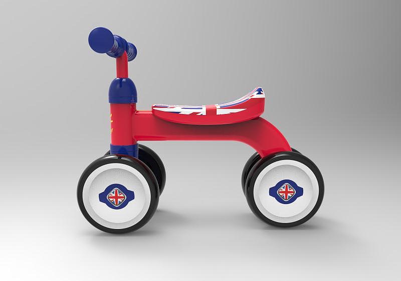 Simple and streamlined children's walking aid，