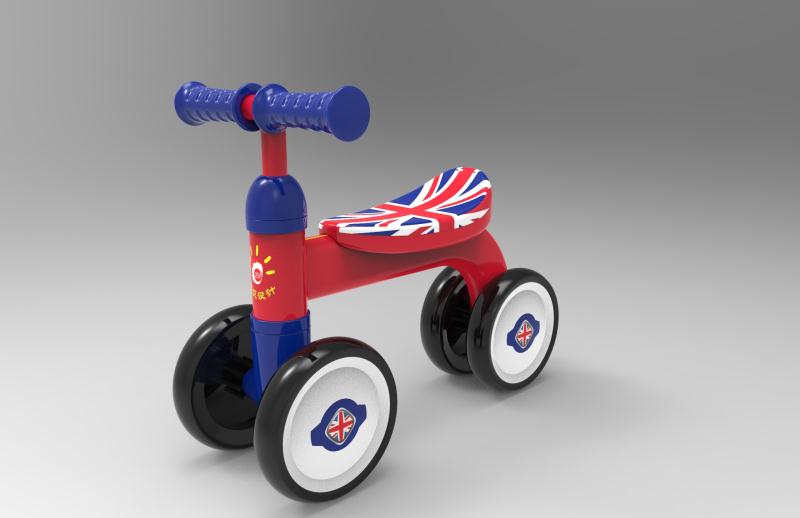 Simple and streamlined children's walking aid，