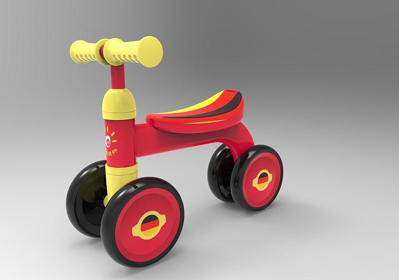 Simple and streamlined children's walking aid，