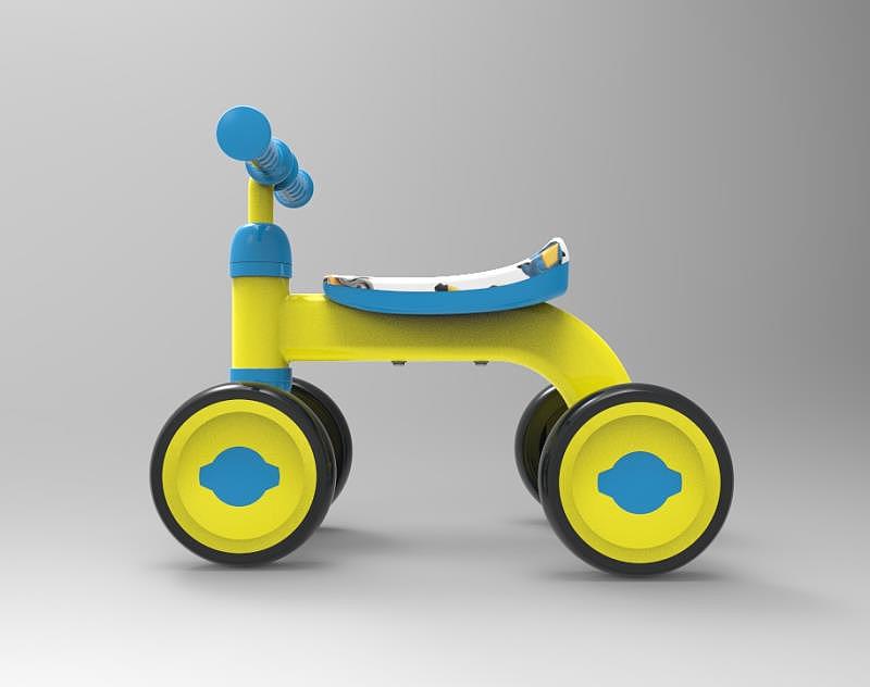 Simple and streamlined children's walking aid，