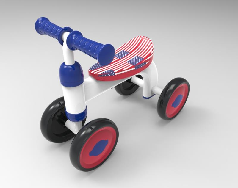 Simple and streamlined children's walking aid，
