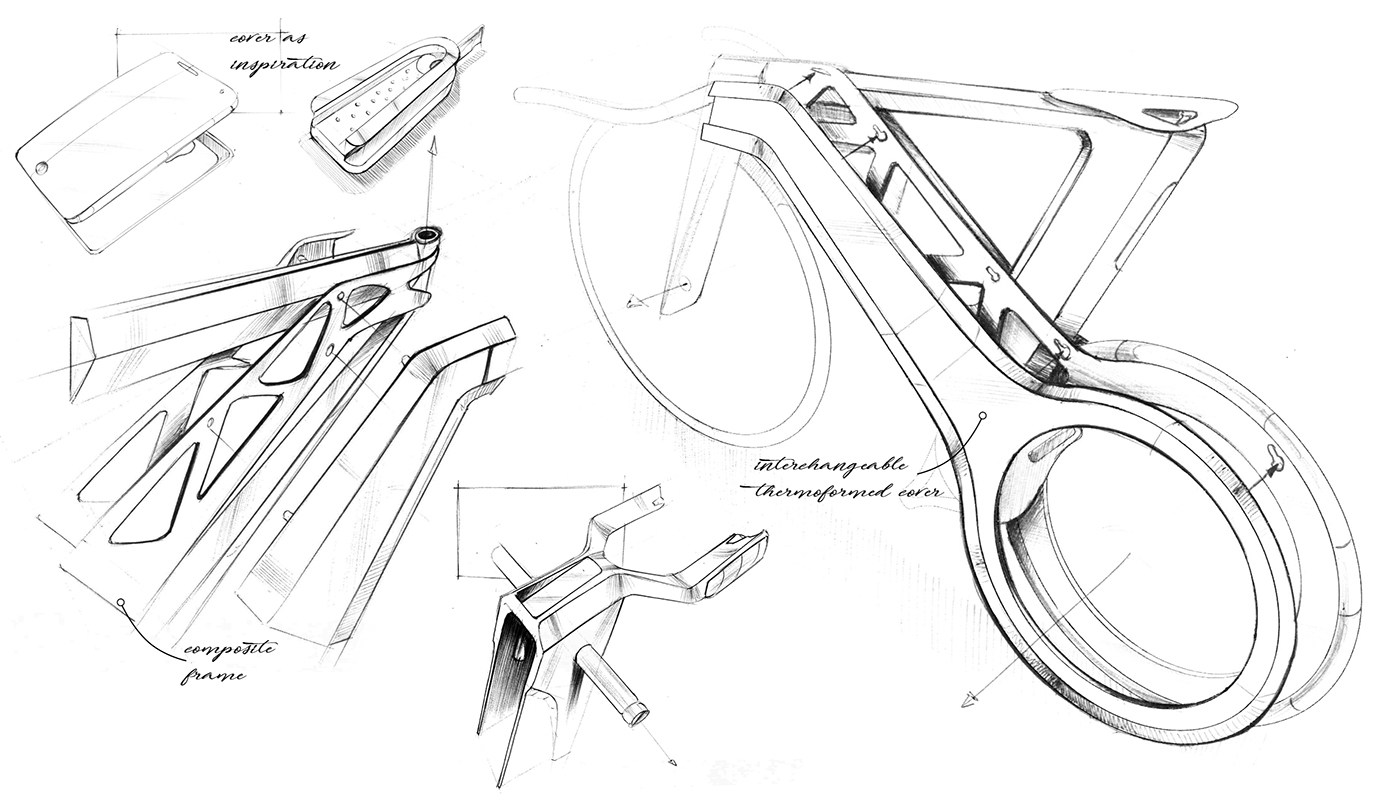 Bicycle，avant-garde design ，industrial design，Bicycle，modern，