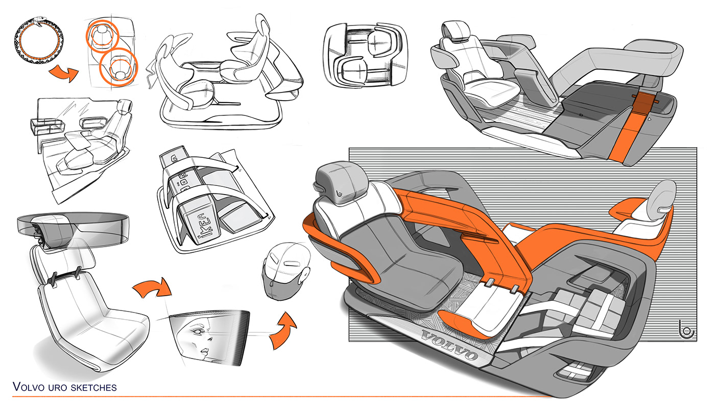 automobile，Hand drawn，inside，