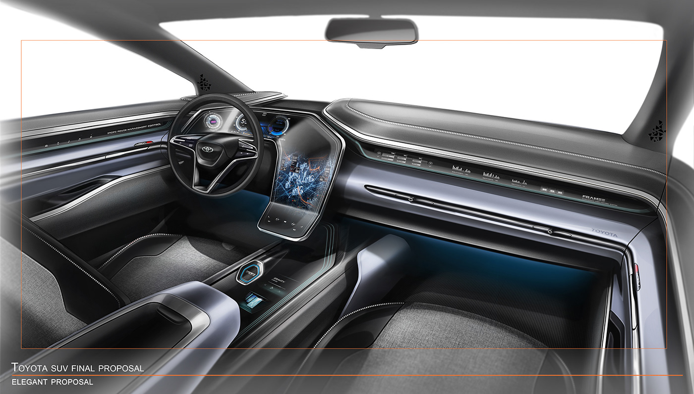 automobile，Hand drawn，inside，