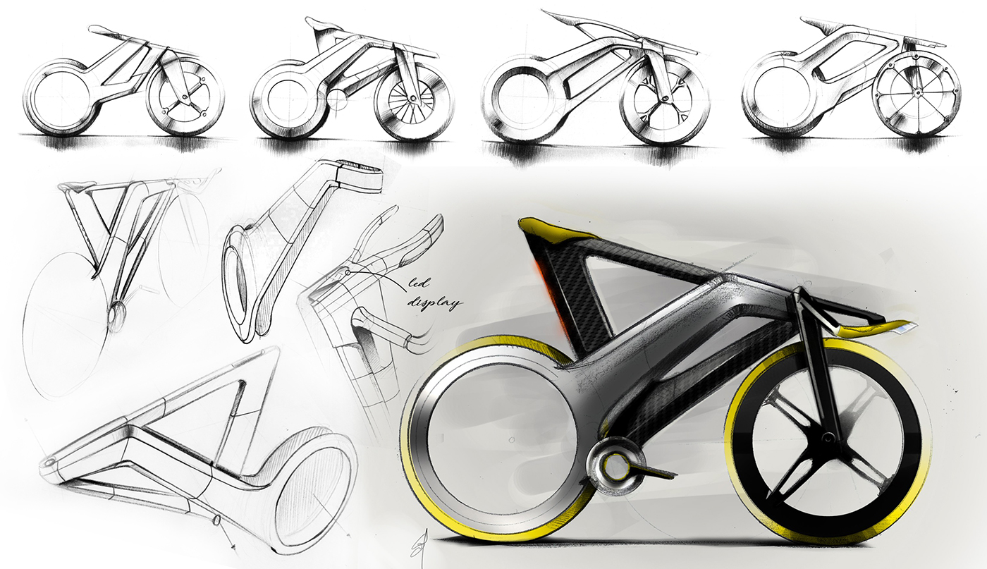 Bicycle，avant-garde design ，industrial design，Bicycle，modern，