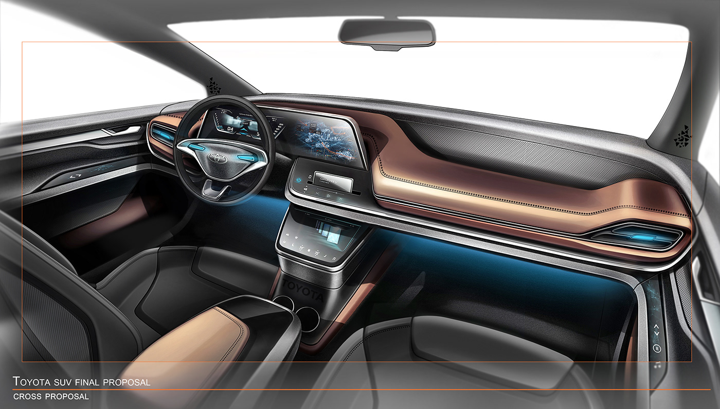 automobile，Hand drawn，inside，