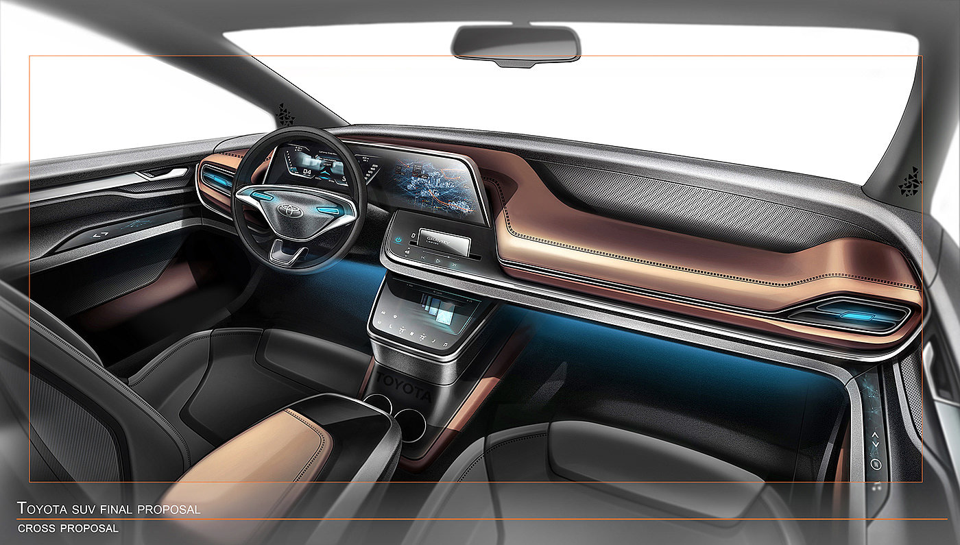 automobile，Hand drawn，inside，