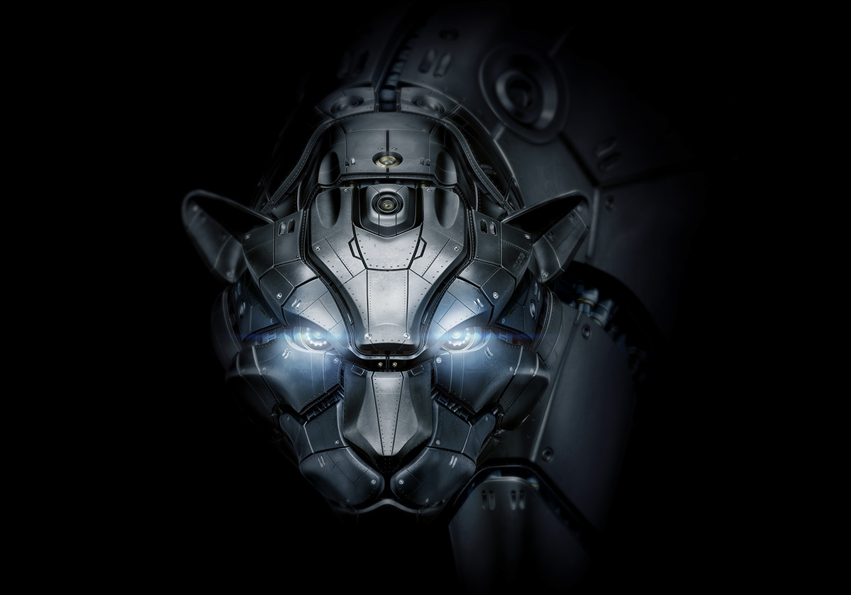 science and technology，robot，Future world，Creative design，