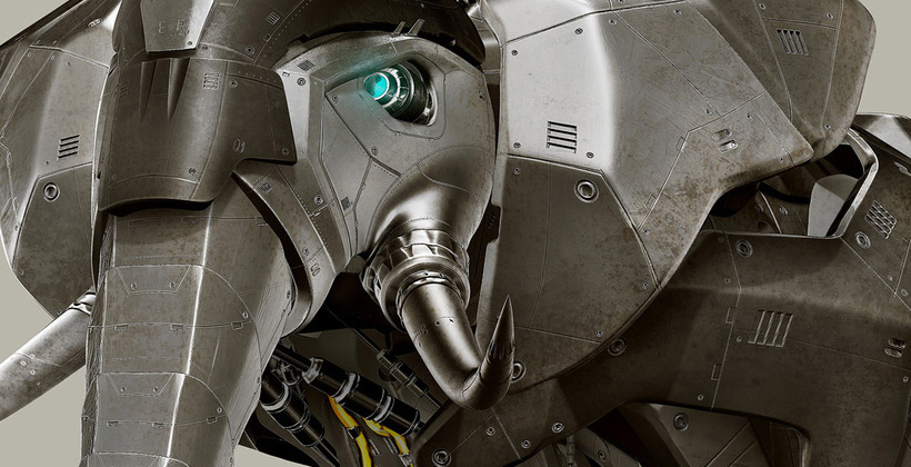 science and technology，robot，Future world，Creative design，