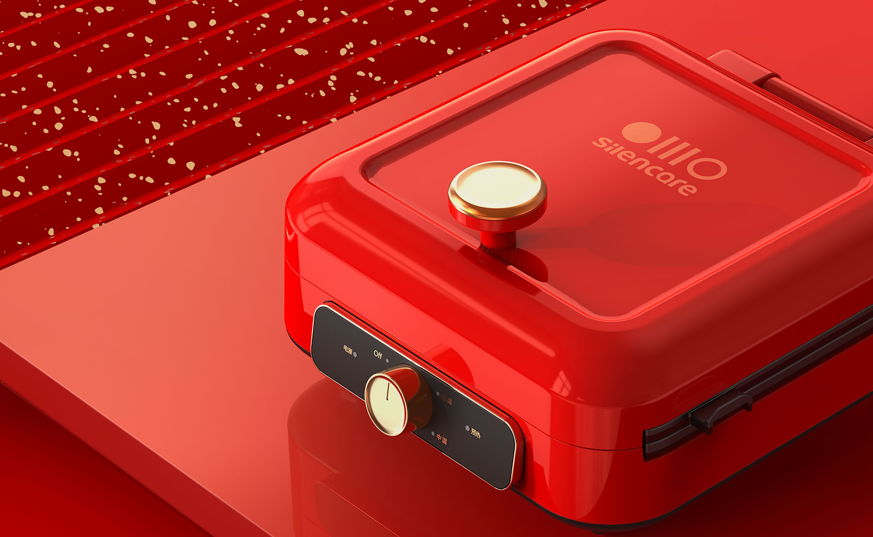 industrial design，Mingrui design，Smart appliances，Steak machine，Design，