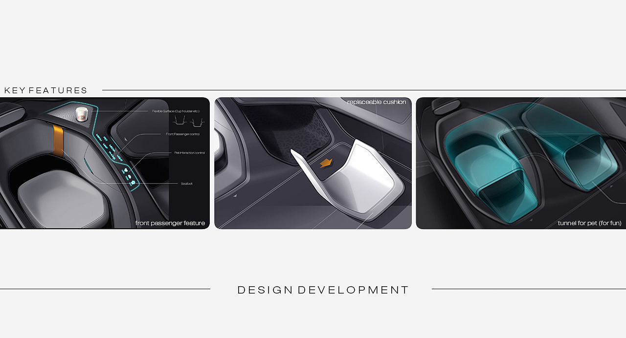 Automotive interior，conceptual design，Pets，partner，