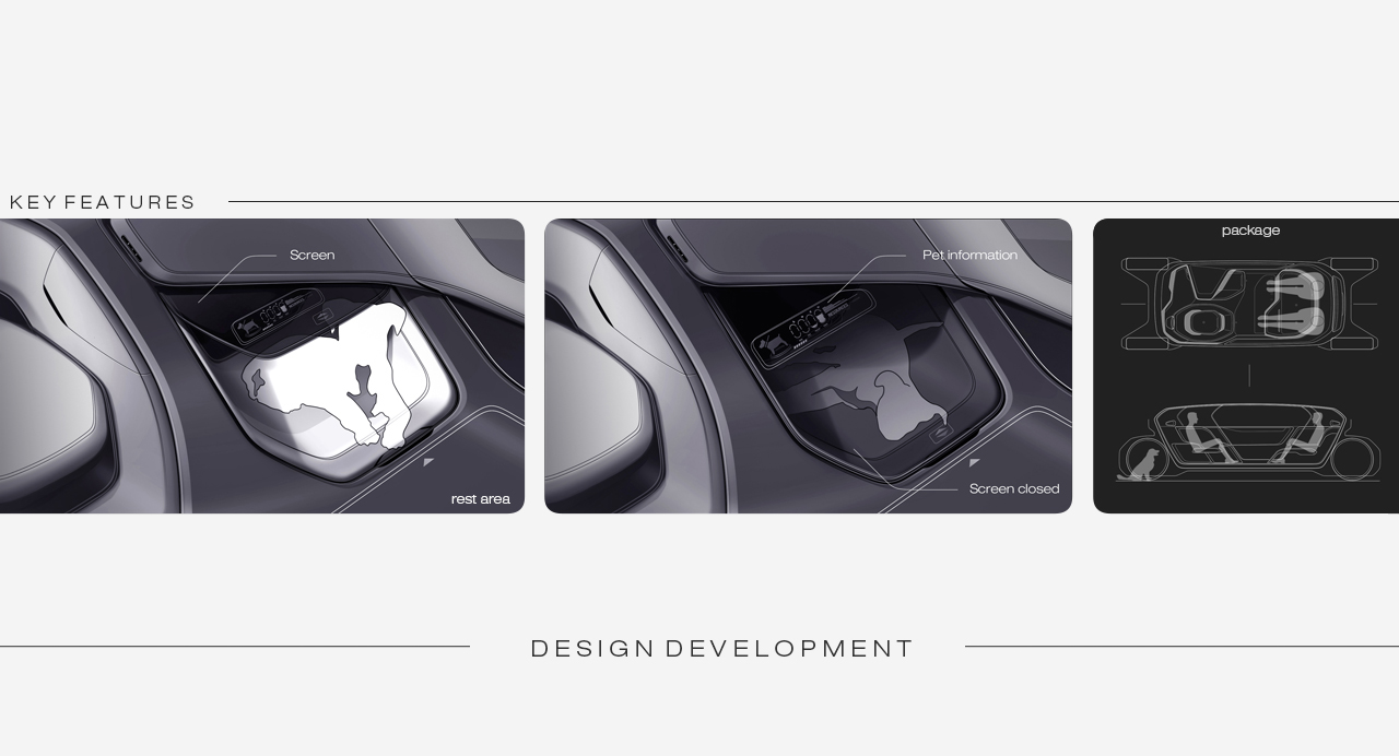 Automotive interior，conceptual design，Pets，partner，