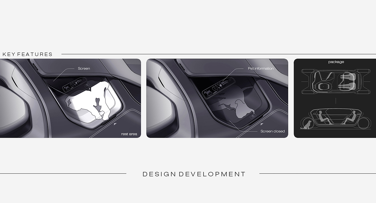 Automotive interior，conceptual design，Pets，partner，