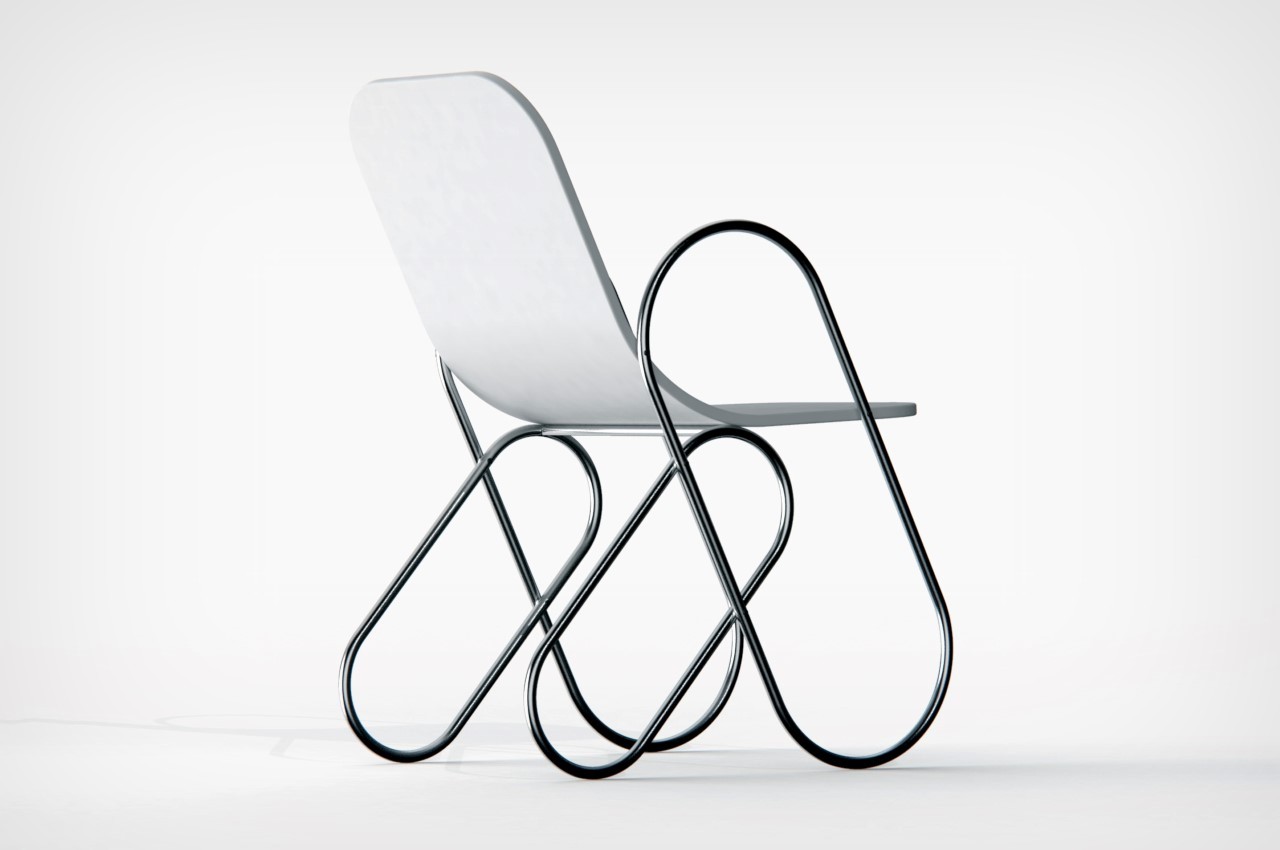 chair，unique，Metal，Minimalism，