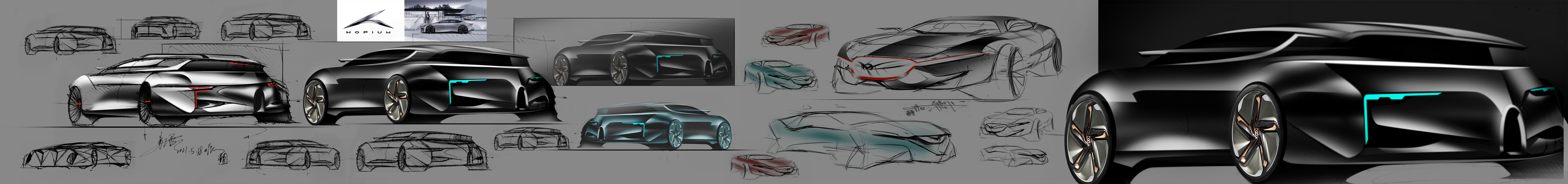 Automobile design，