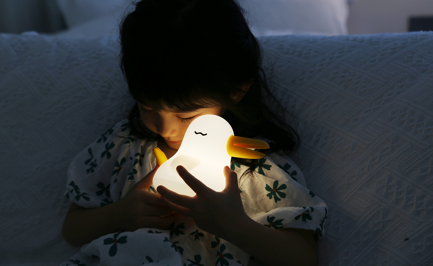 Night light，Fun switch，Adjustable light，Sleep with you，Atmosphere lamp，Cute style，Bird，charge，