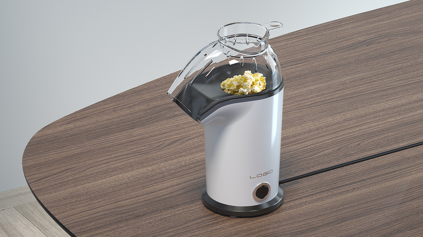 Popcorn machine，Lime industrial design，Lime design，Guangdong Industrial Design，popcorn，product design，elephant，Foshan Industrial Design，