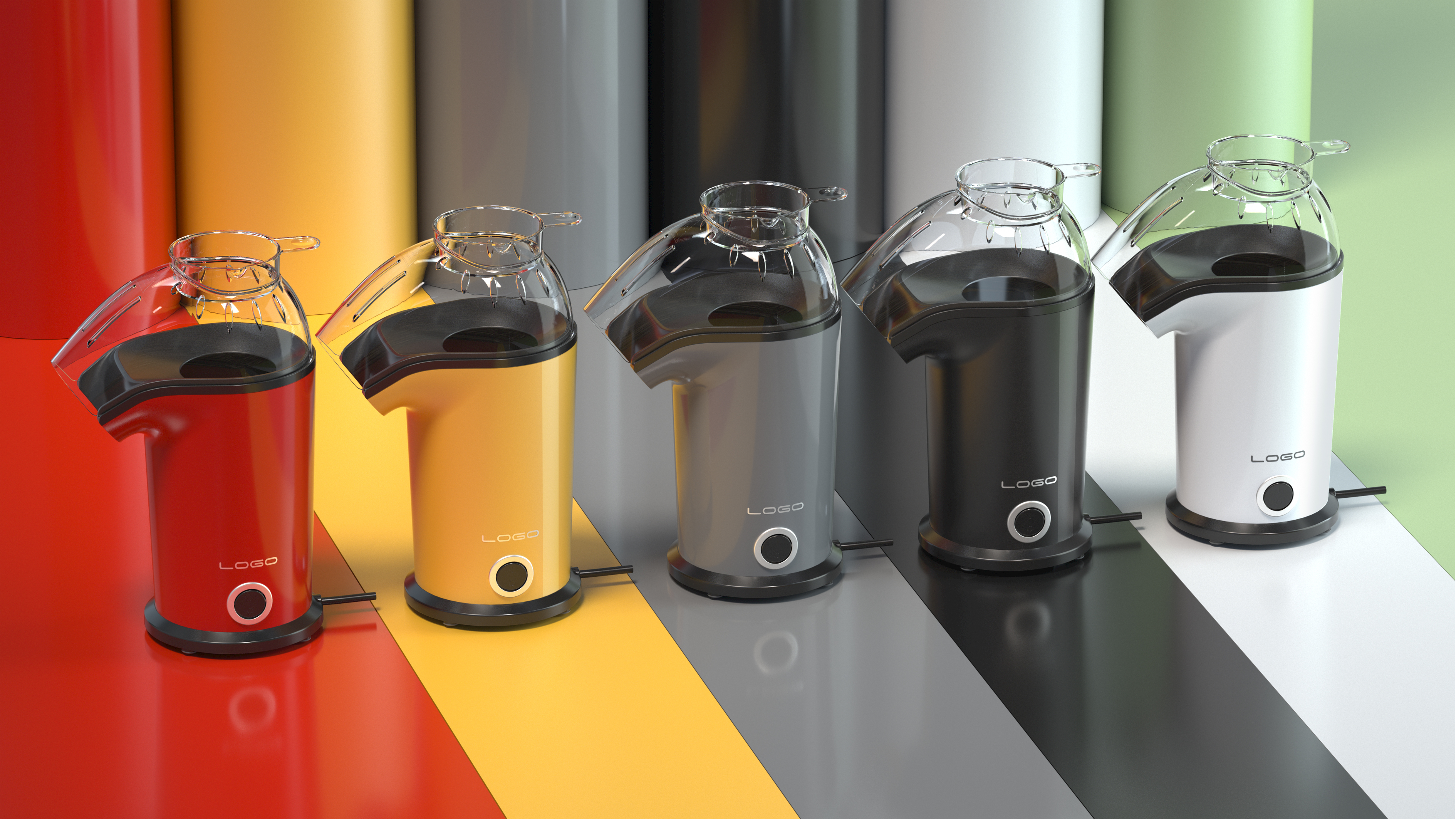 Popcorn machine，Lime industrial design，Lime design，Guangdong Industrial Design，popcorn，product design，elephant，Foshan Industrial Design，