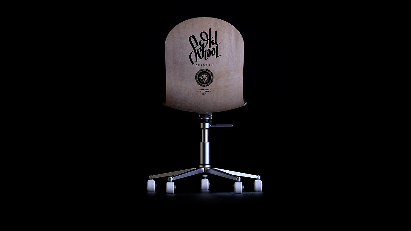 Old School，Student chair，Industrial wind，chair，