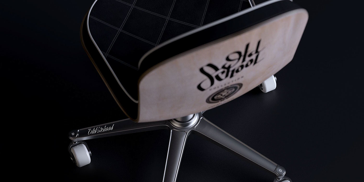 Old School，Student chair，Industrial wind，chair，