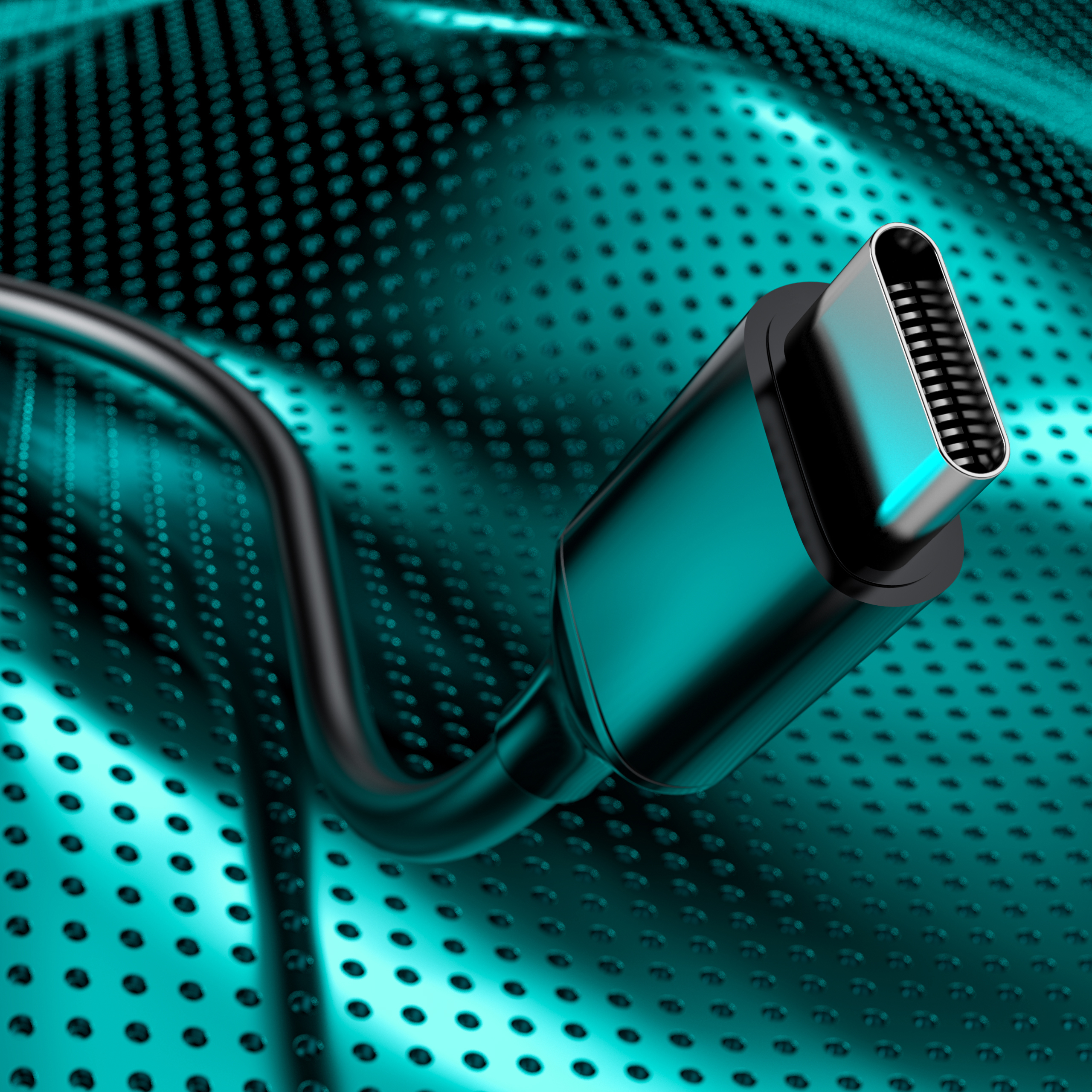 Product rendering，mp3，data line，