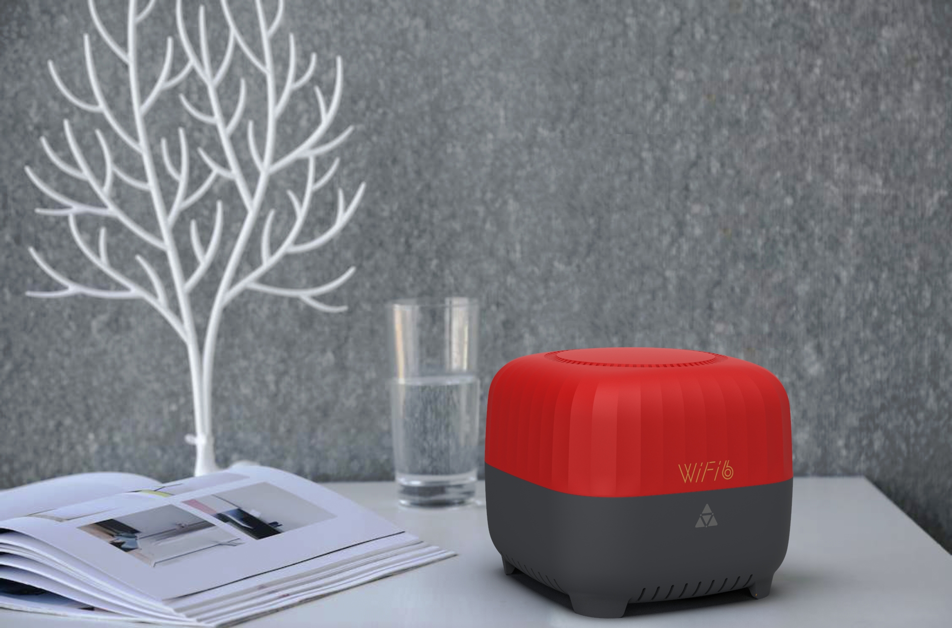 Router，WiFi router，Built-in antenna，Round shape，