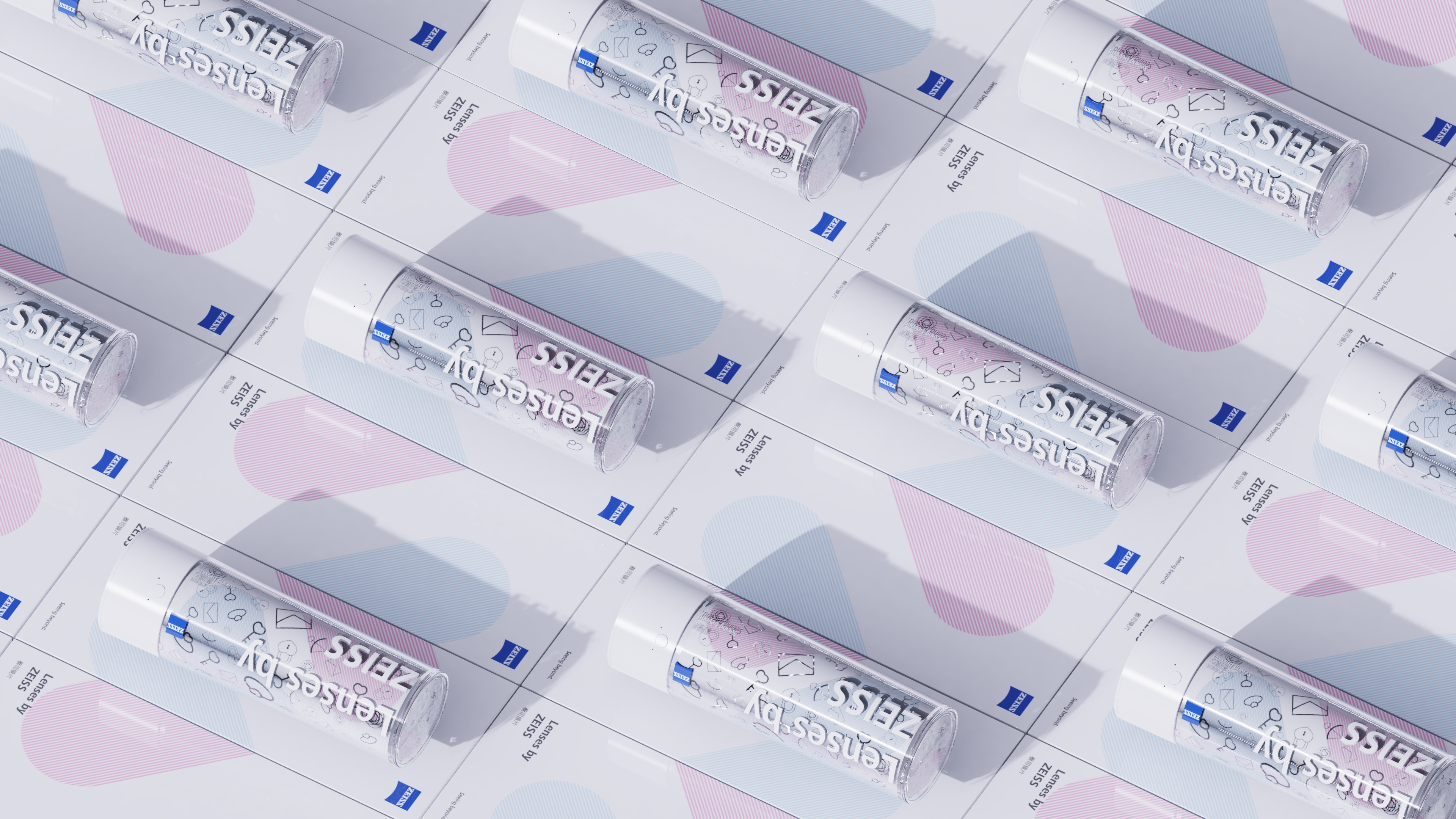 packing design，glasses case，zeiss ，