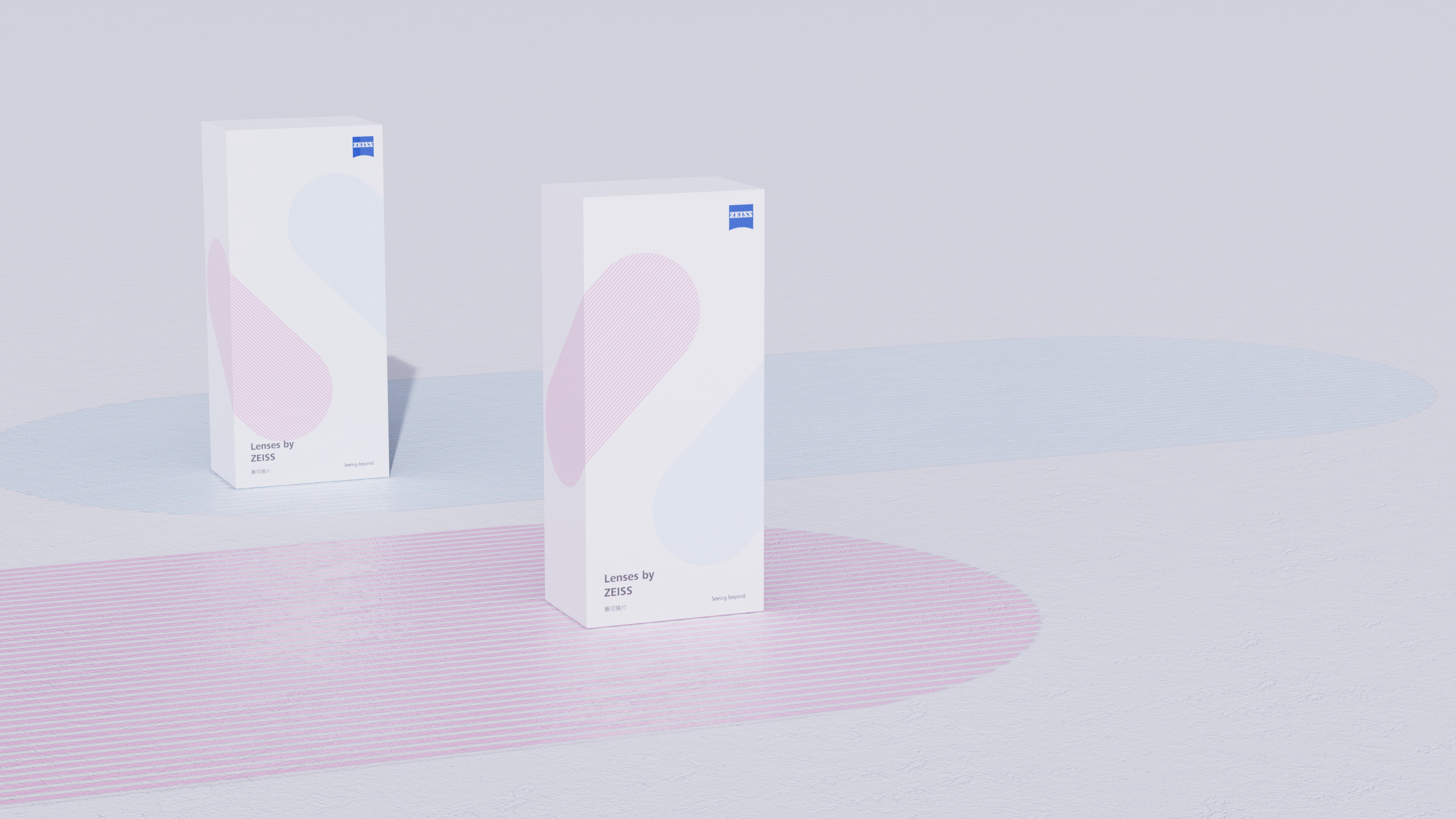 packing design，glasses case，zeiss ，