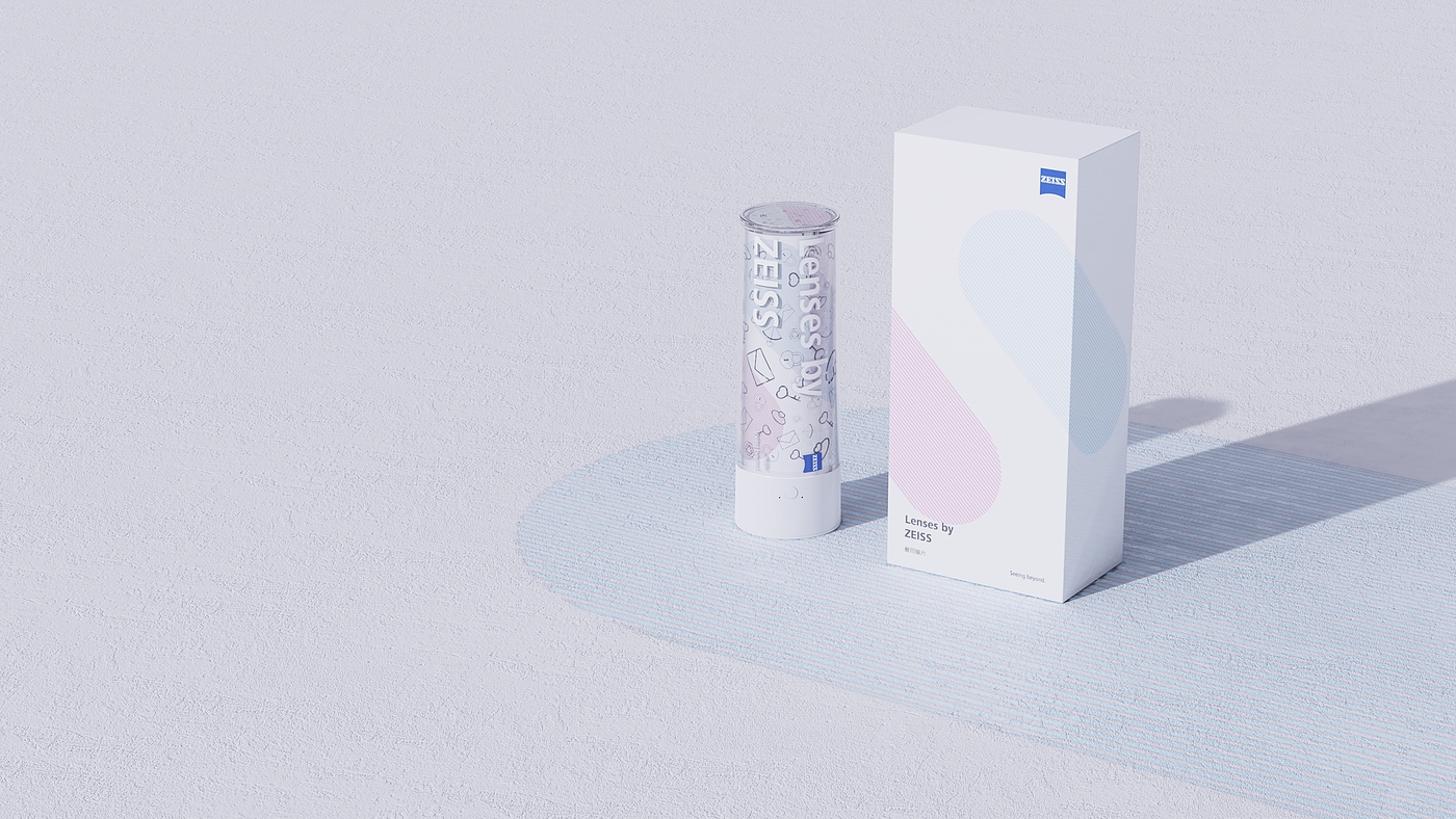 packing design，glasses case，zeiss ，