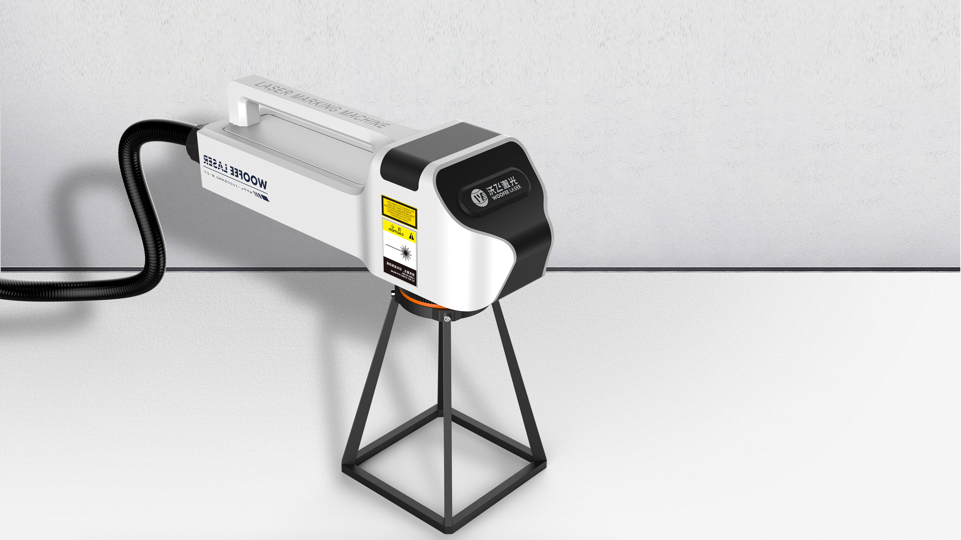 Break the traditional desktop laser marking machine and clean and mark，