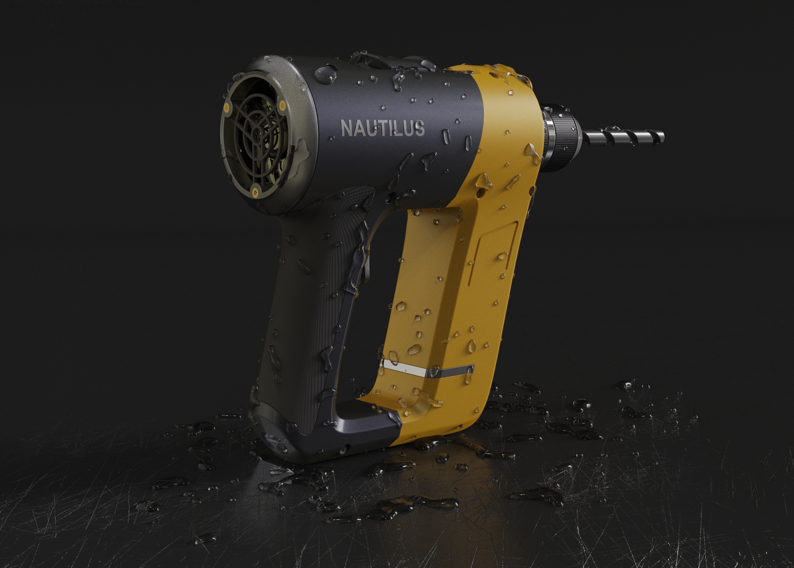 Water drop effect (rendering exercise)，