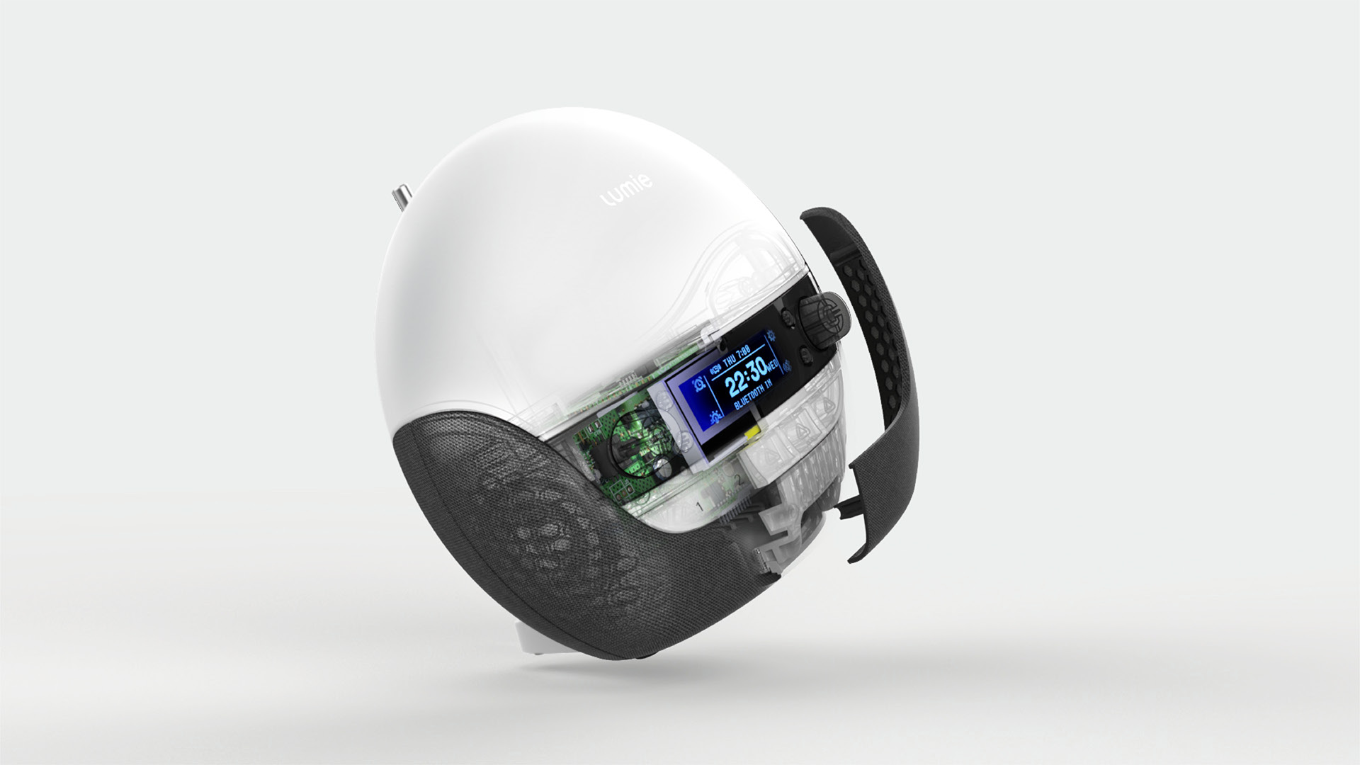 Bluetooth Speaker ，Charger，Night light，Clock，circular，