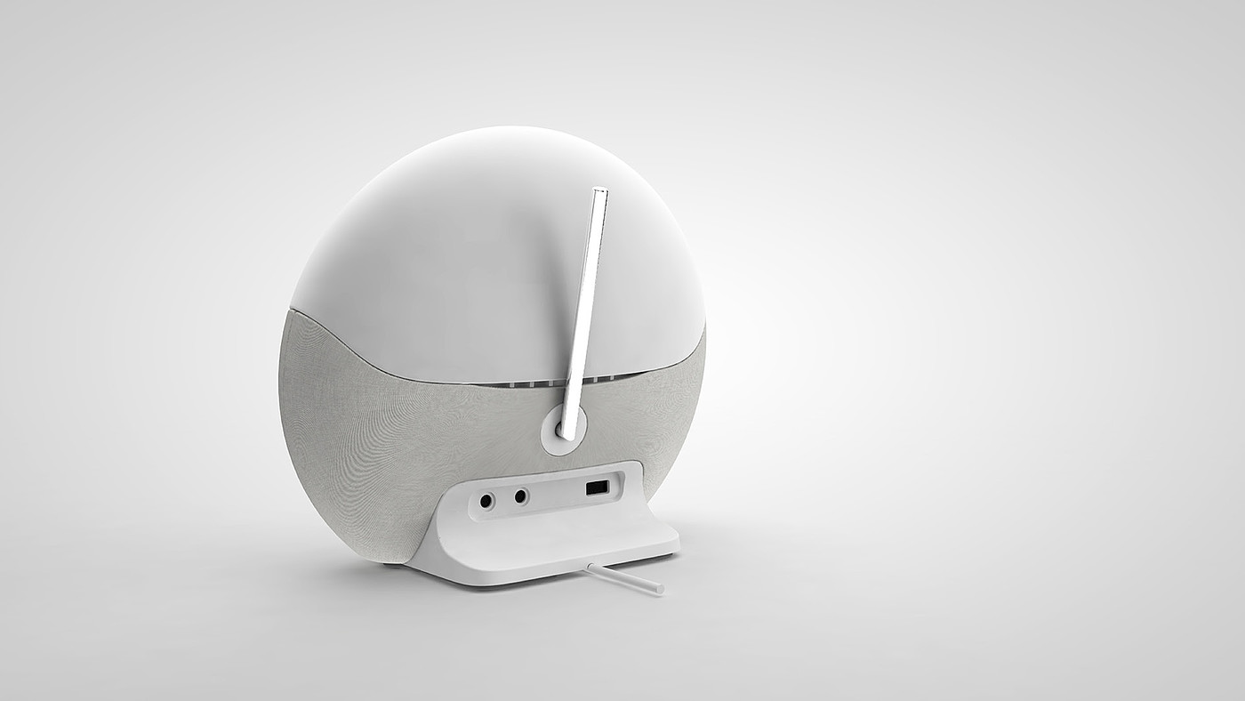 Bluetooth Speaker ，Charger，Night light，Clock，circular，