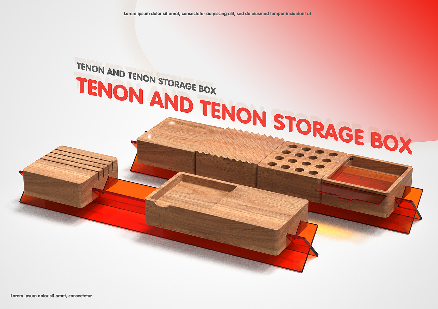 Mortise and tenon，Cultural creation，woodiness，Receive，Acrylic，Graduation project，
