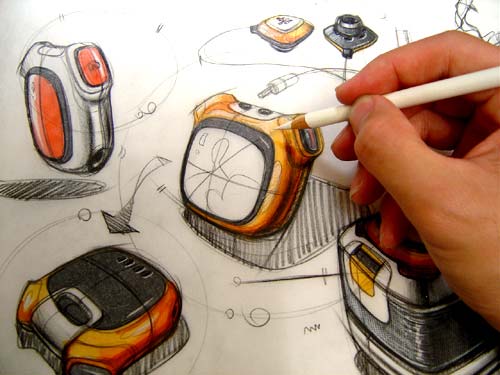 Hand drawn steps，product design，Liu Chuankai，Carlliu product design，