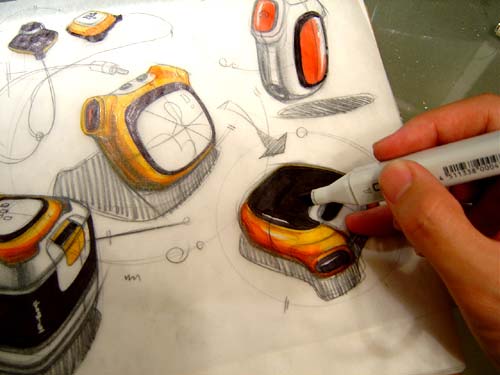 Hand drawn steps，product design，Liu Chuankai，Carlliu product design，