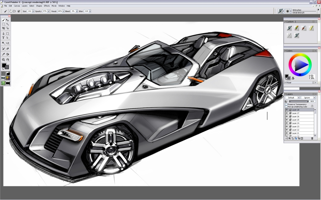 Ubee ，step，Car rendering，course，