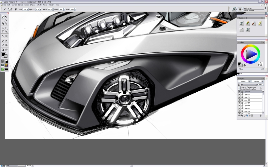 Ubee ，step，Car rendering，course，